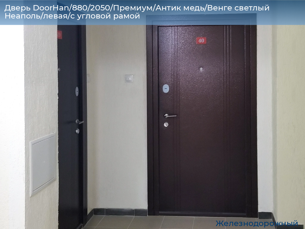 Дверь DoorHan/880/2050/Премиум/Антик медь/Венге светлый Неаполь/левая/с угловой рамой, zheleznodorozhniy.doorhan.ru