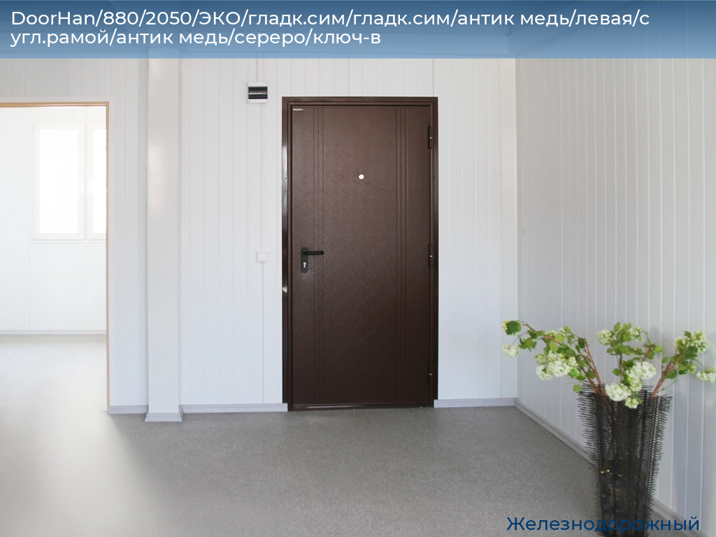 DoorHan/880/2050/ЭКО/гладк.сим/гладк.сим/антик медь/левая/с угл.рамой/антик медь/сереро/ключ-в, zheleznodorozhniy.doorhan.ru