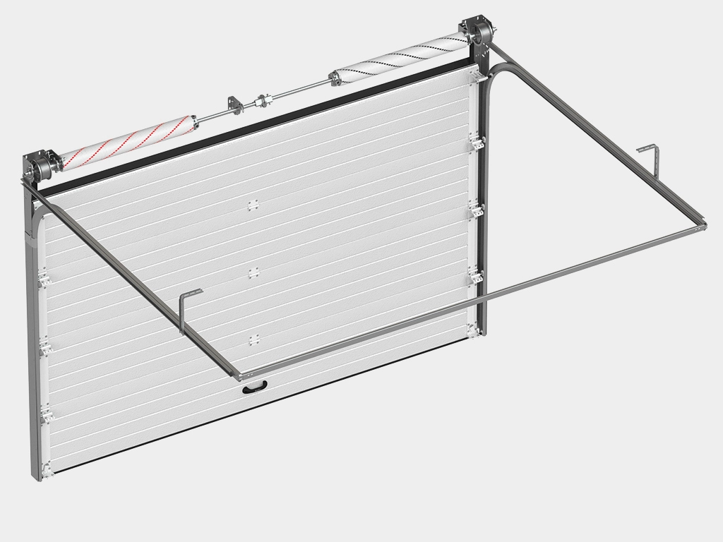 Полотно из энергоэффективных сэндвич-панелей толщиной 40 мм с ПИР-наполнителем и с усилением под внутренние петли и боковые опоры.